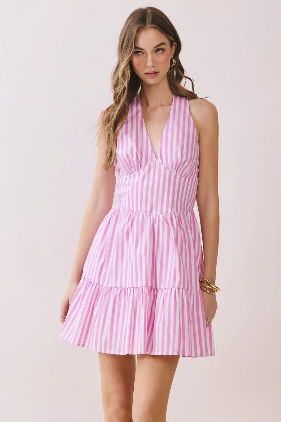 Pink Picnic Stripe Dress