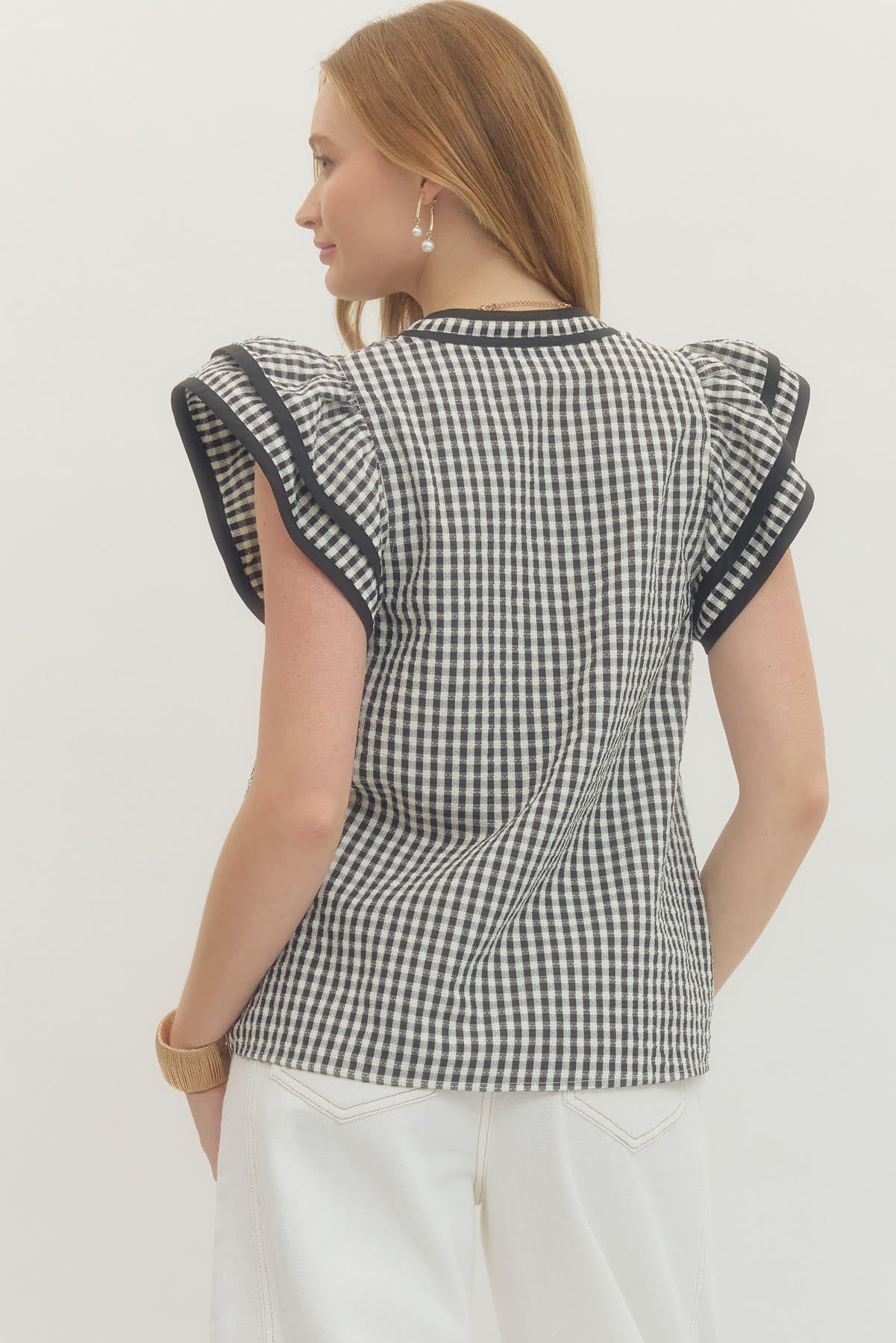 Picnic in Paris Gingham Blouse